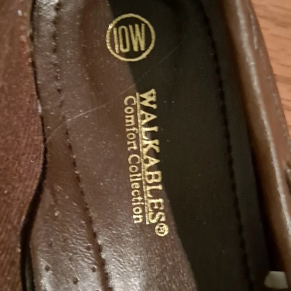 Walkables Comfort Collection Brown Loafers Womens Sz 10W